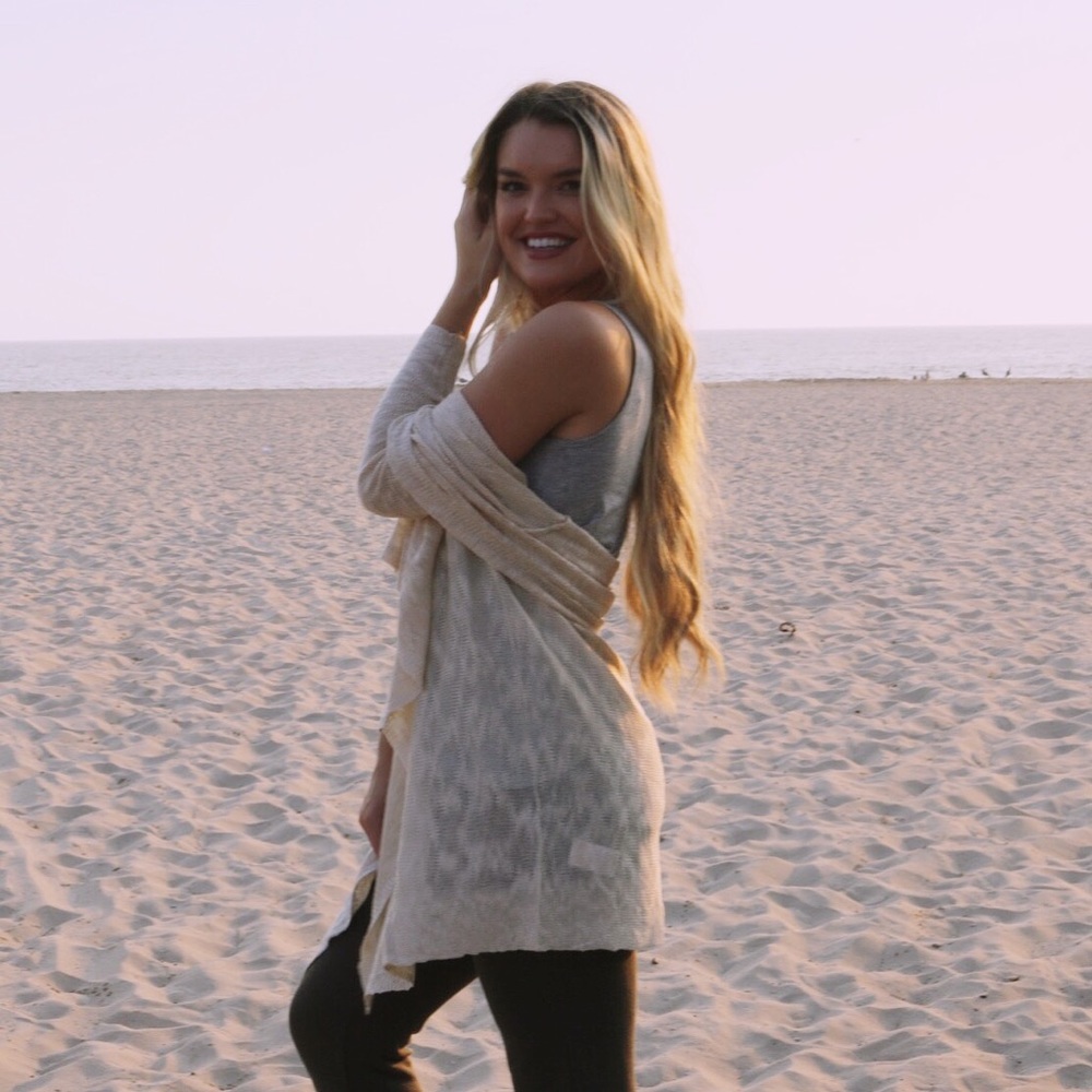 beige open cardigan - Picture 3 of 4